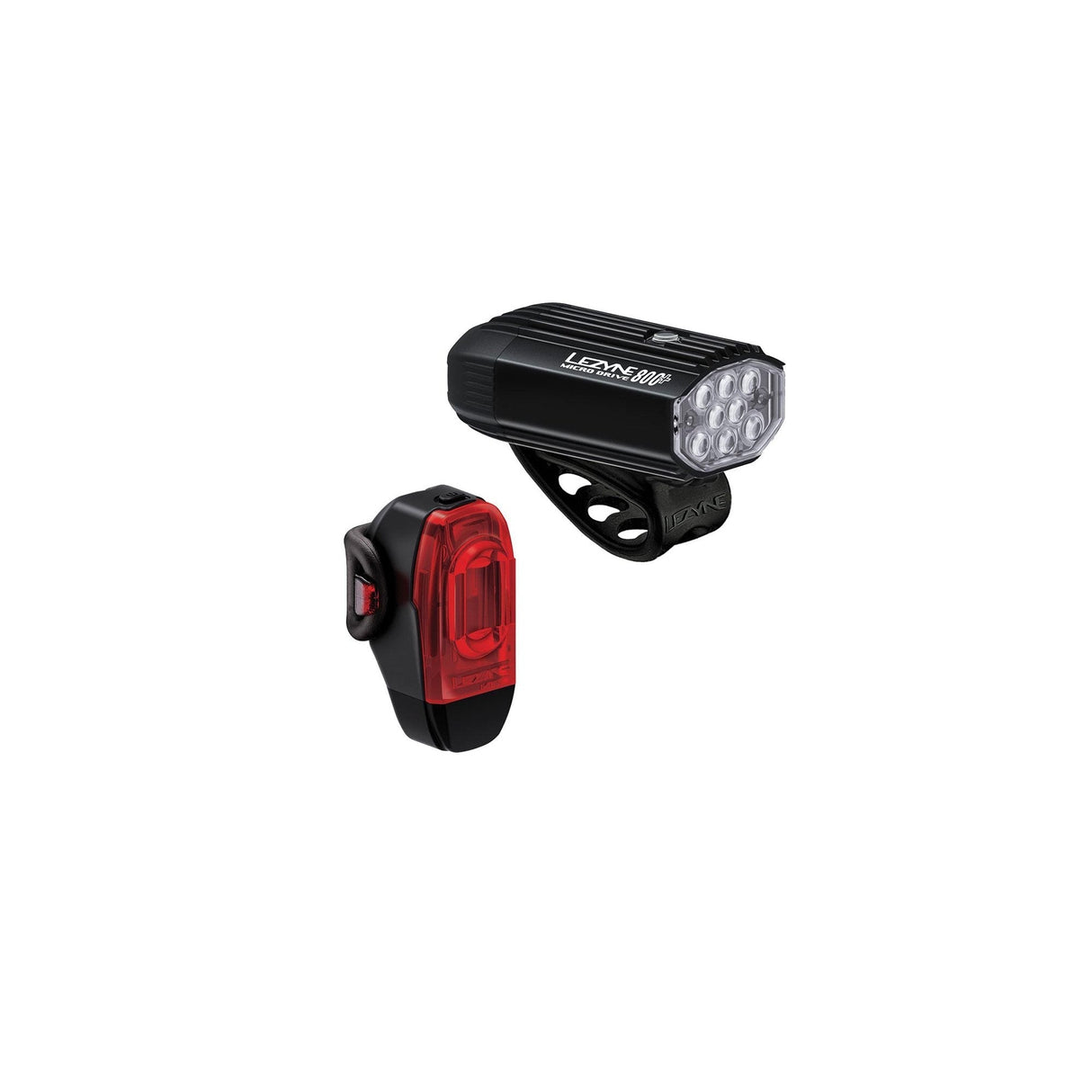 Lezyne Micro Drive 800+ / KTV Drive+ Pair Satin Black / Black