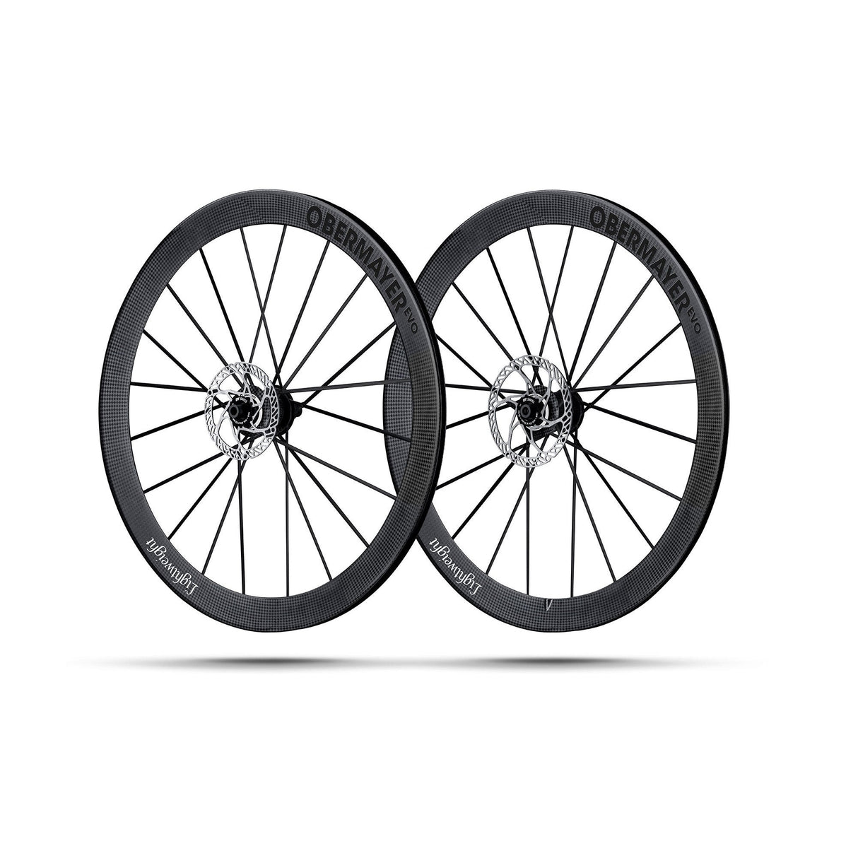 Lightweight Obermayer EVO Disc Tubeless Wheelset Black