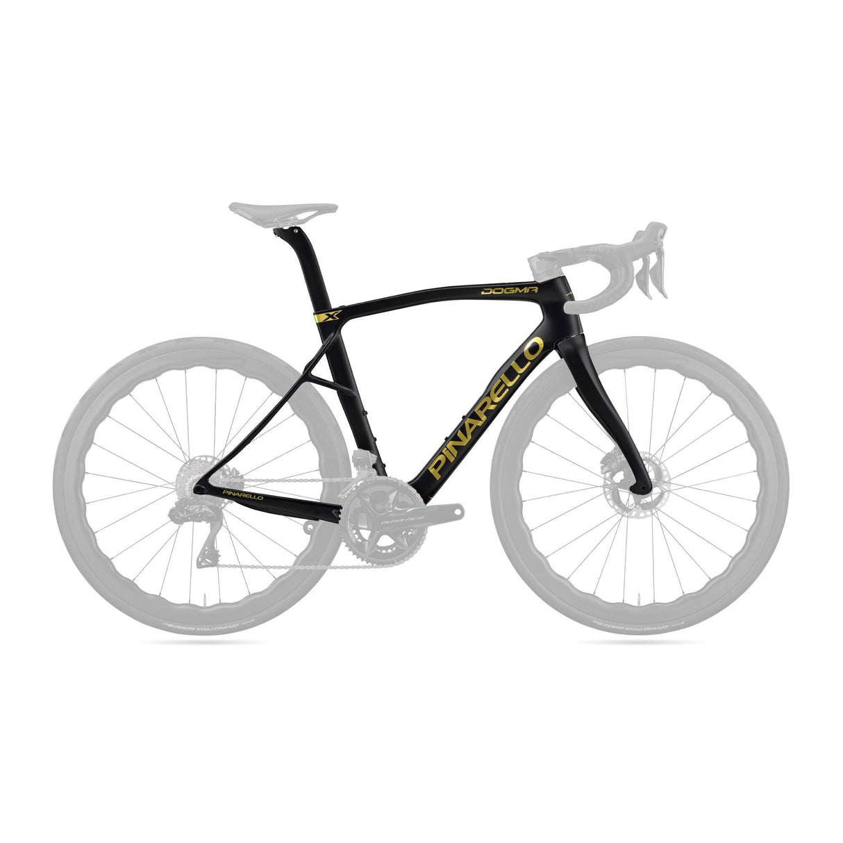 Pinarello Dogma X Disc Frameset H122 Black Gold Matte