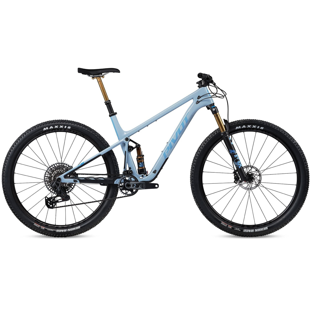 Pivot Mach 4 SL V3 Pro X0 Eagle Transmission w/Carbon Wheel Upgrade Ice Blue