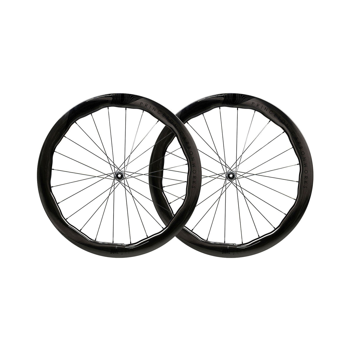 Princeton Dual 5550 EVO Disc Brake Wheelset w/Tactic TR01 Hubs Gloss Black