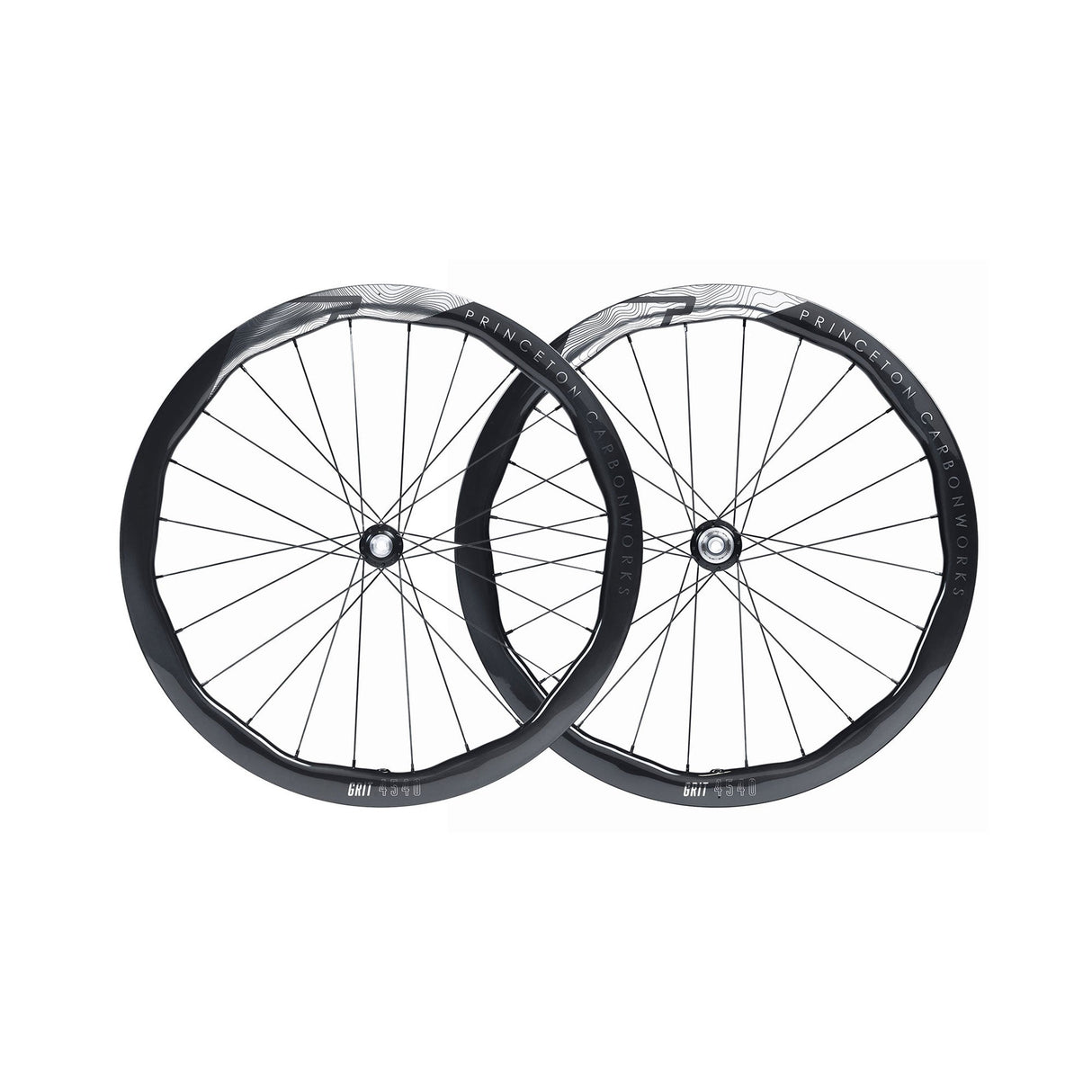 Princeton Grit 4540 EVO Disc Brake Wheelset w/Tactic TR01 Hubs Chrome