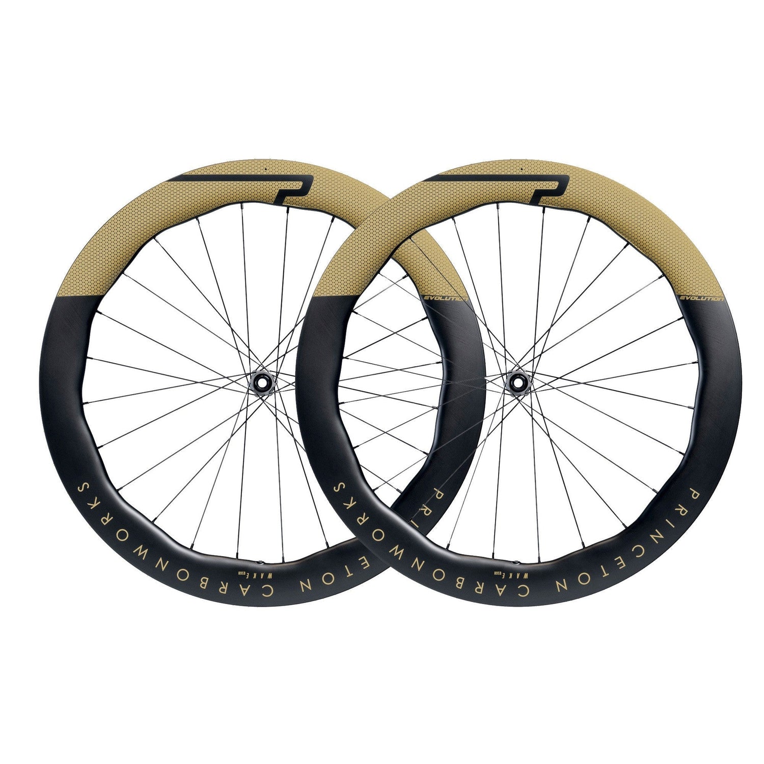 Princeton Wake 6560 EVO Disc Brake Wheelset w/Tactic TR01 Hubs - Special Color Gold