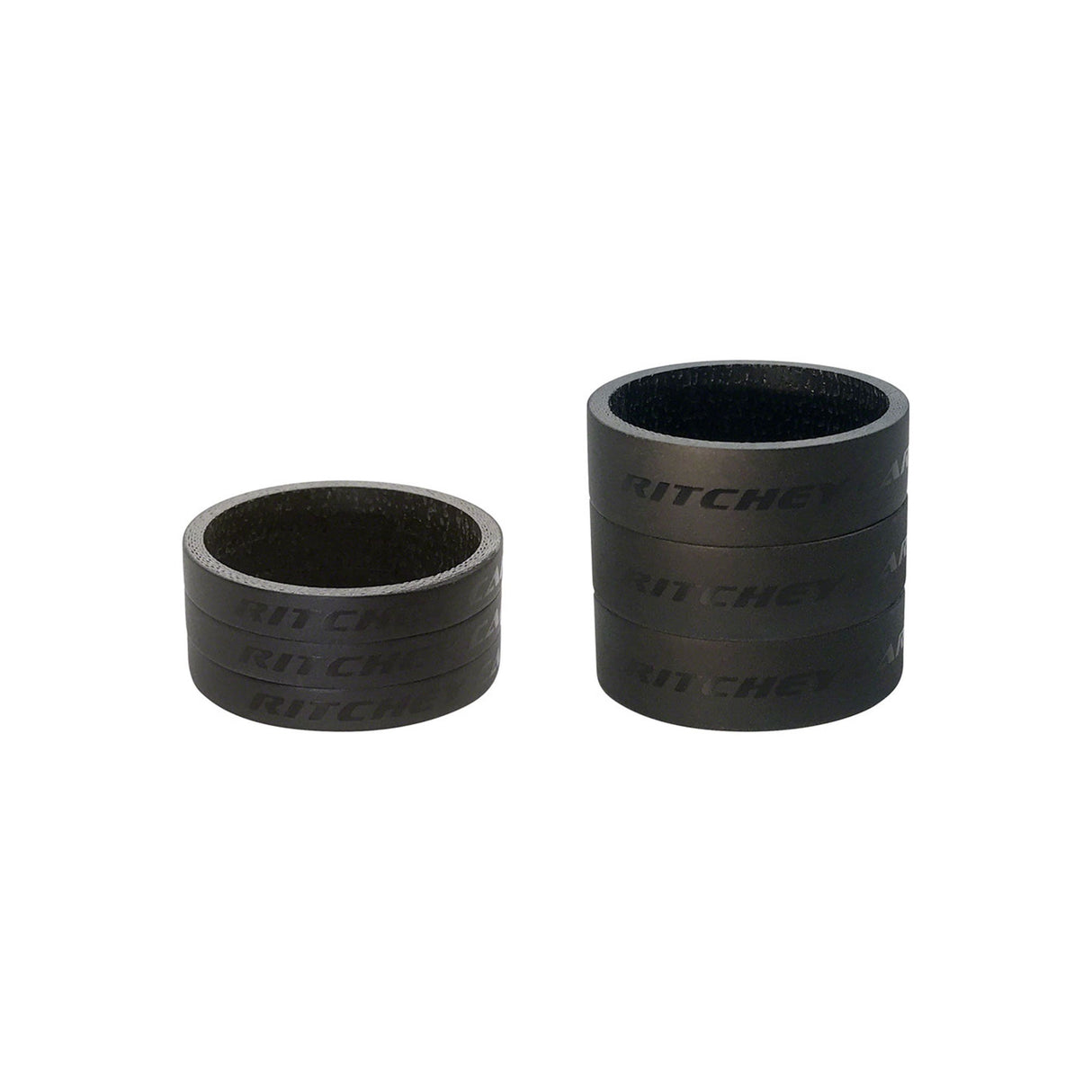 Ritchey WCS Carbon Headset Stack Spacer Kit - 1 - 1/8" Matte Black