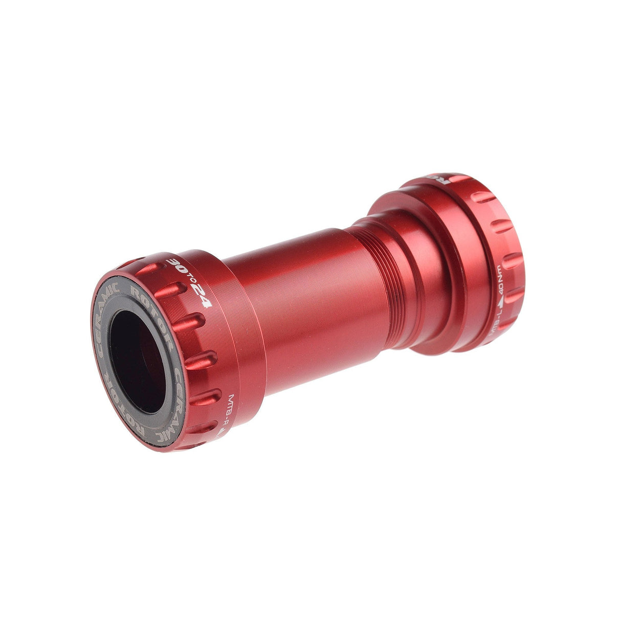 Rotor 4224 BB30 MTB to 24mm Ceramic Bottom Bracket Red