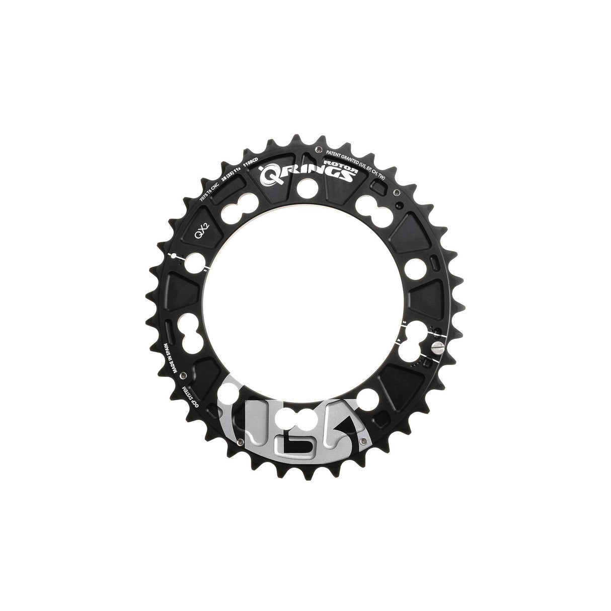 Rotor QX2 110/74 Outer Chainring 110bcd