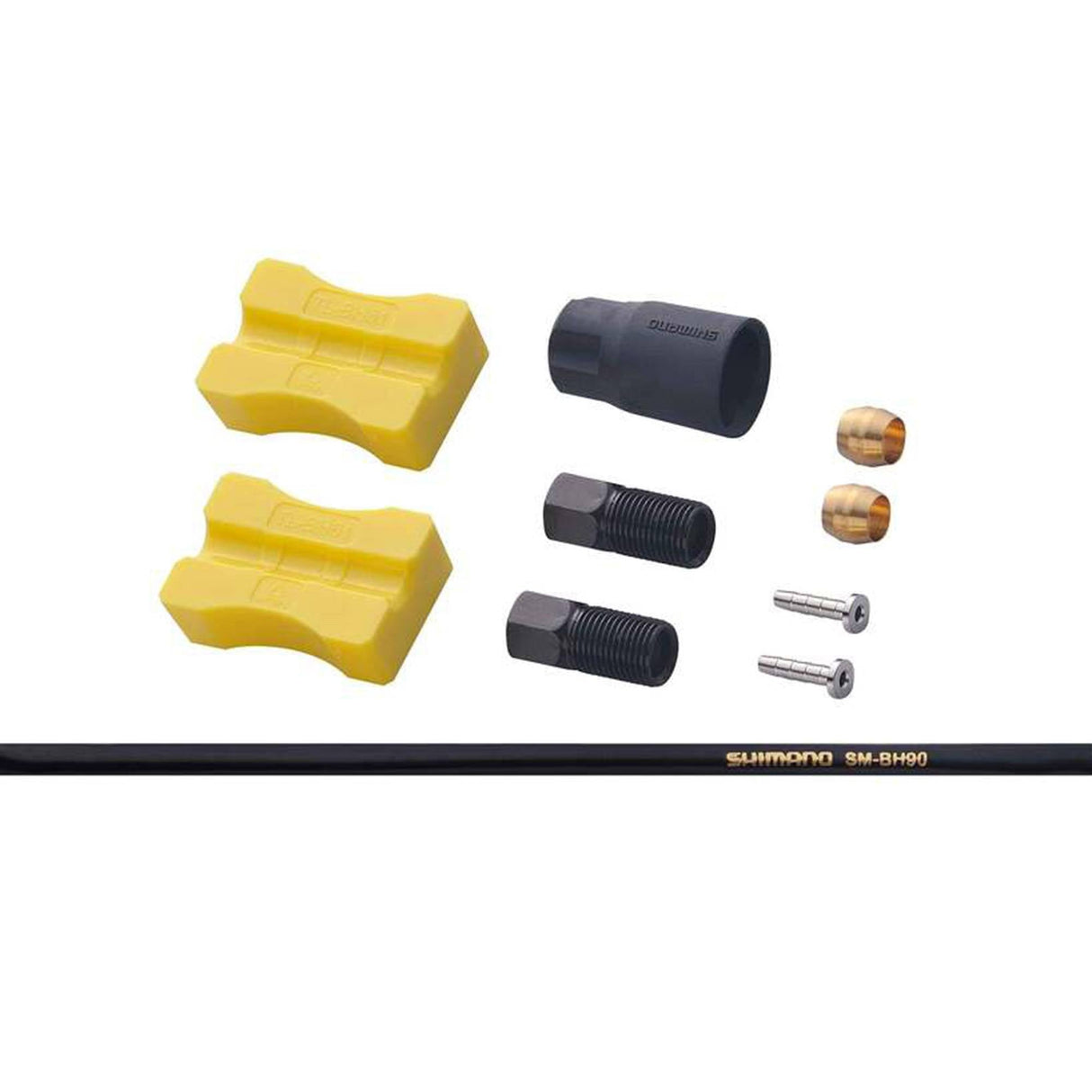 Shimano BH90 Straight - Straight Disc Brake Hose Kit 2000mm Black