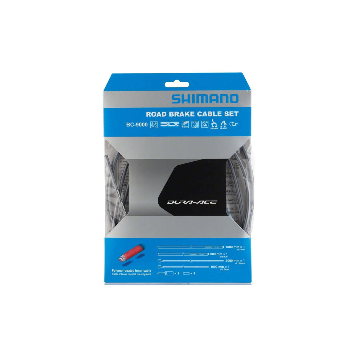 Shimano Dura - Ace BC - 9000 Polymer Coated Road Brake Cable Set Grey