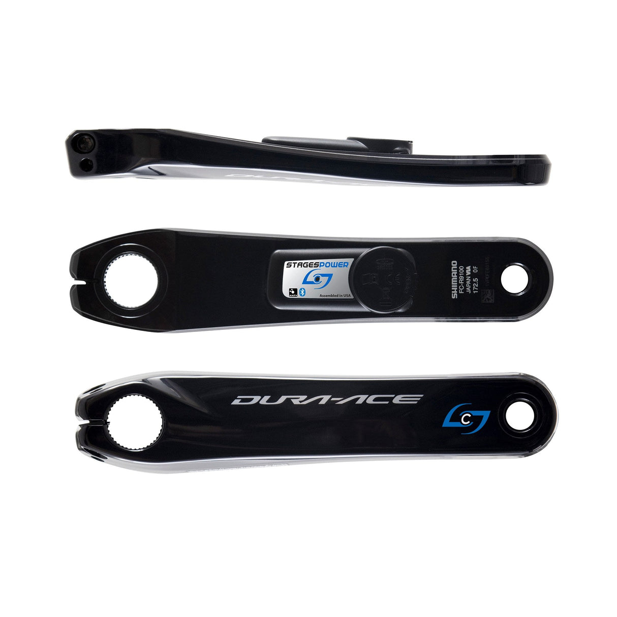 Stages Gen 3 Power Meter | Shimano Dura - Ace 9100 Left Side Crank Arm Black