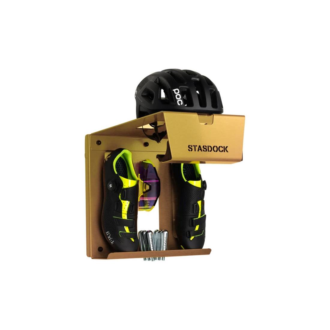 Stasdock Wall Mount Bike Rack Dark Gold