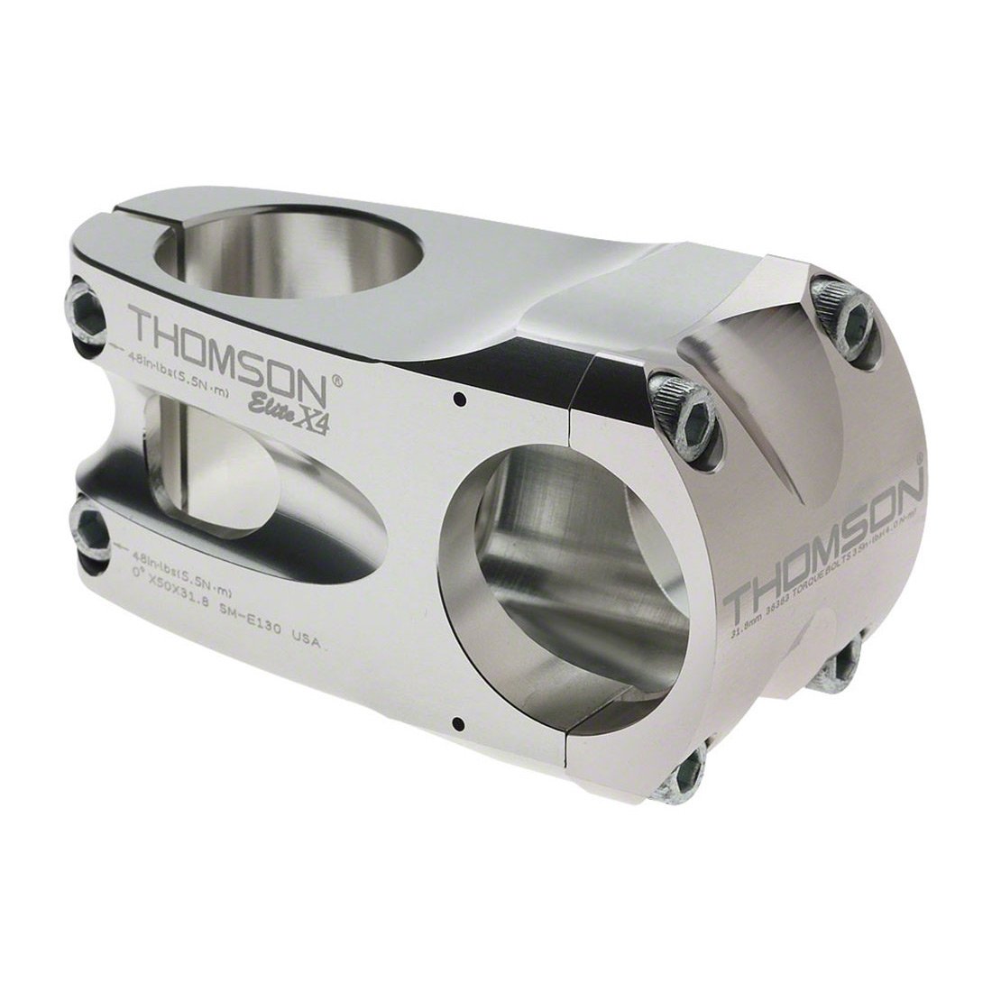 Thomson Elite X4 Mountain Stem - 31.8mm Clamp / +/ - 0 - degree Silver