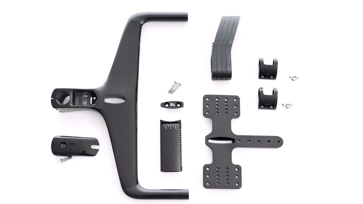 TriRig Alpha Prime Carbon Aero Bar/Stem Combo System No Arm Cups