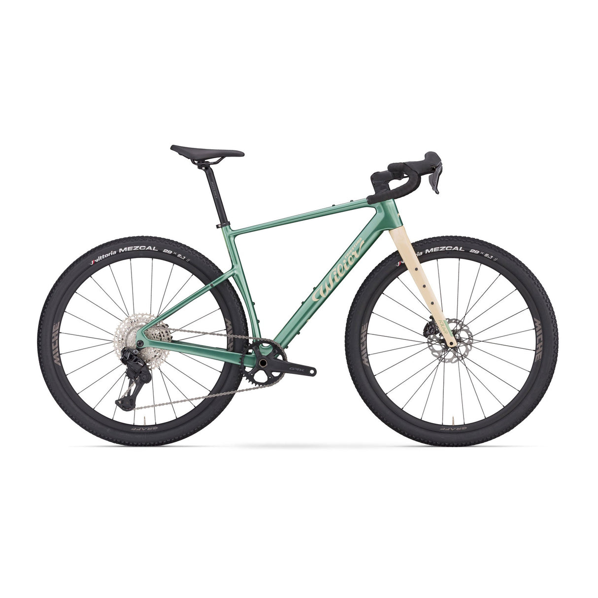 Wilier Adlar Rival AXS XPLR E1 Bike w/Alloy Wheels Bottle Green Gloss