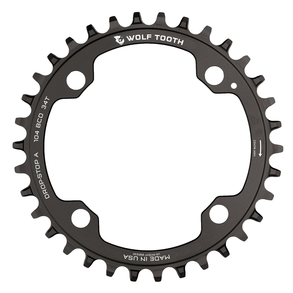 Wolf Tooth 104 BCD Chainrings Black