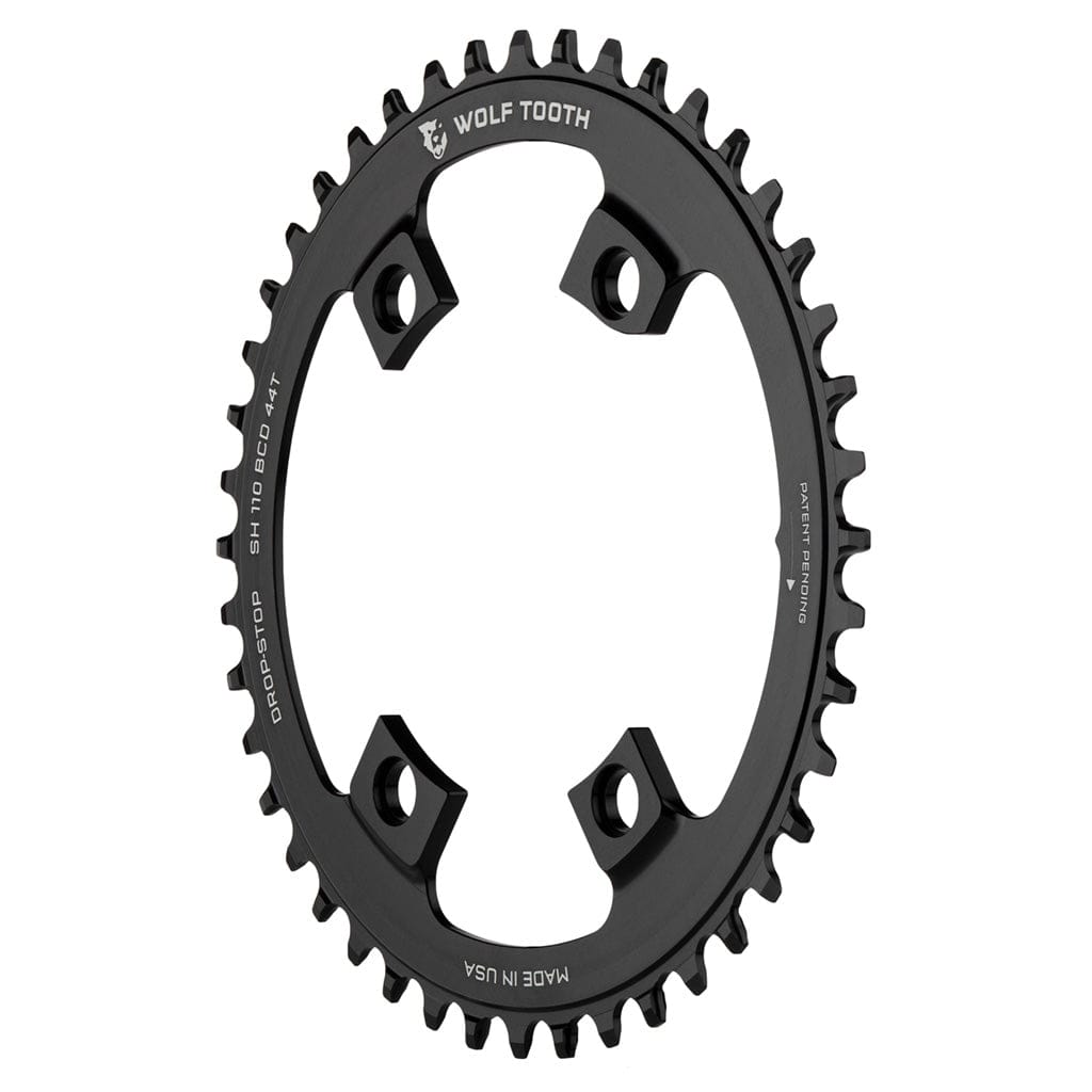 Wolf Tooth 110 BCD Asymmetric 4 - Bolt Chainrings for Shimano Cranks Drop - Stop B