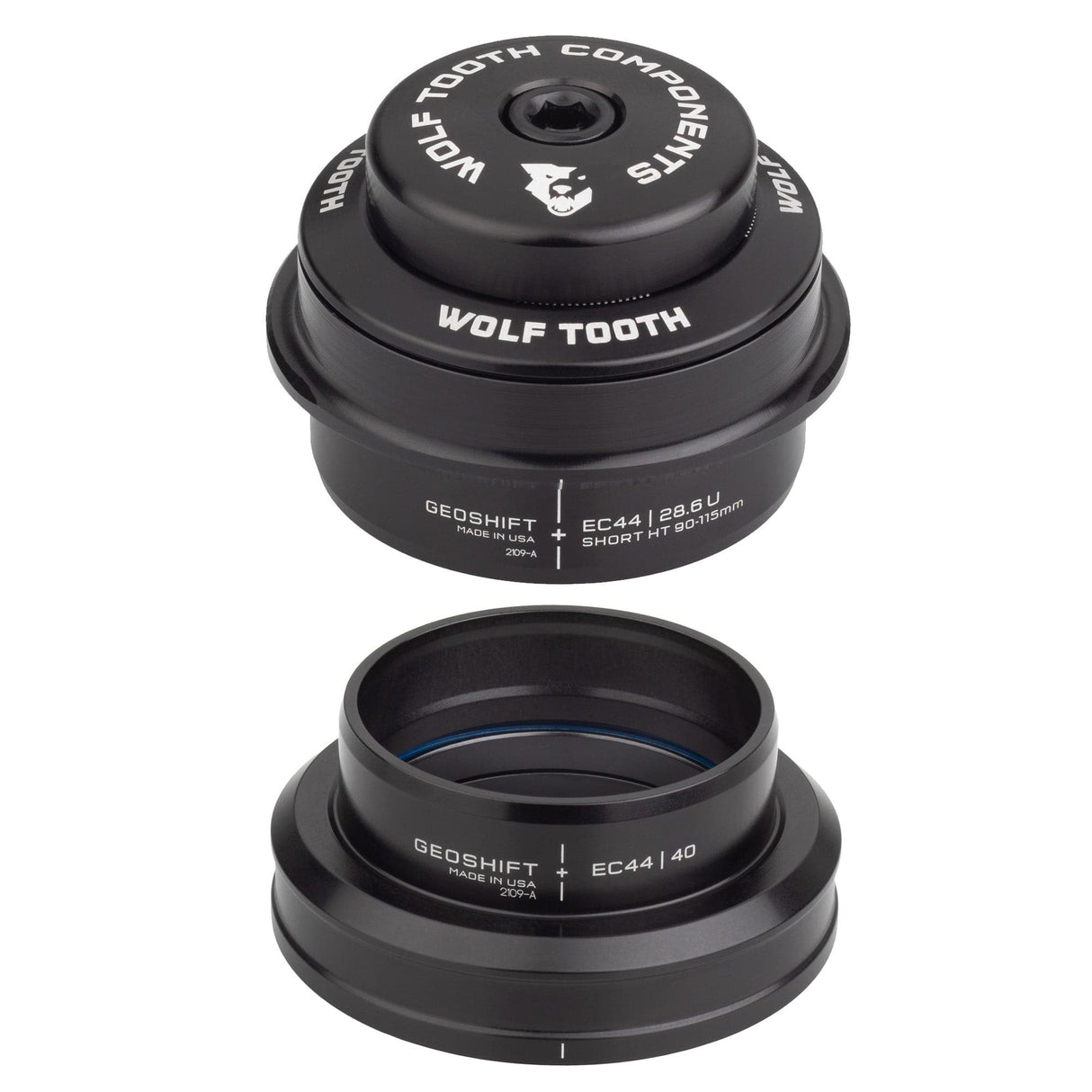 Wolf Tooth 2 Degree GeoShift Performance Angle Headset EC44/28.6 Upper, EC44/40 Lower