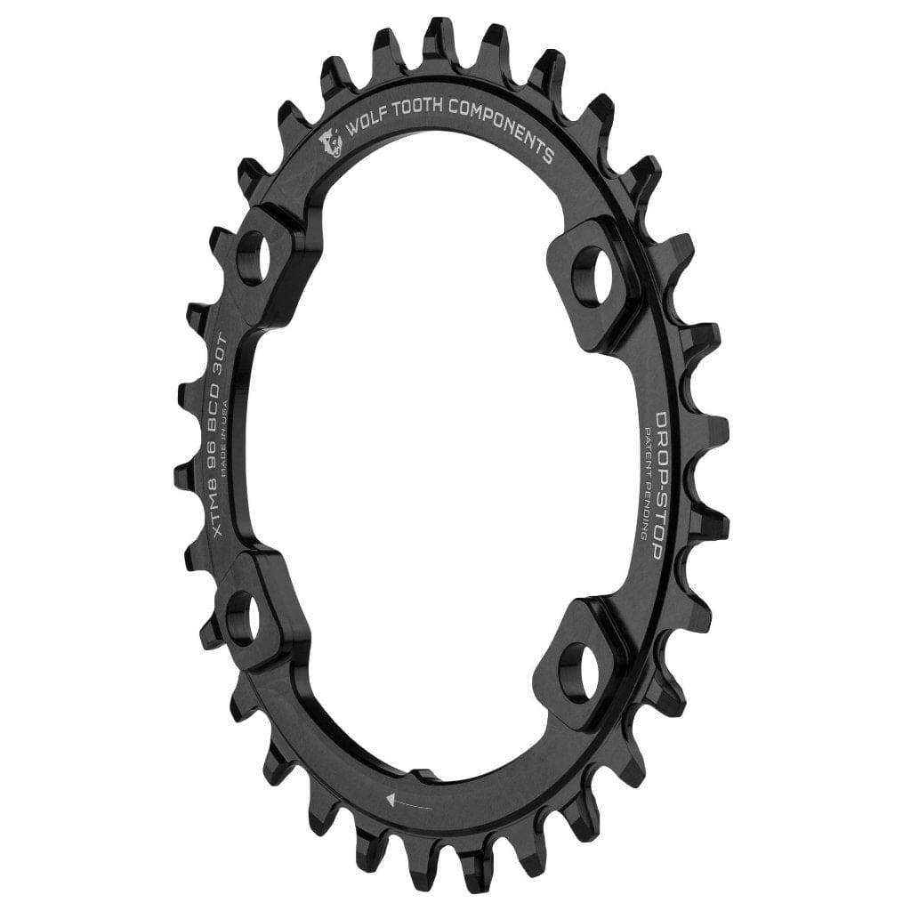 Wolf Tooth 96 mm BCD Chainrings for Shimano XT M8000 and SLX M7000 Drop - Stop A