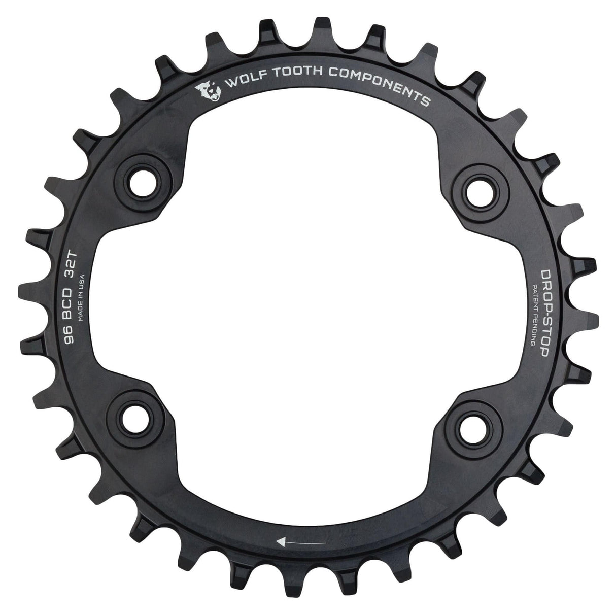 Wolf Tooth 96 mm BCD Chainrings for Shimano XTR M9000 and M9020 Drop - Stop A