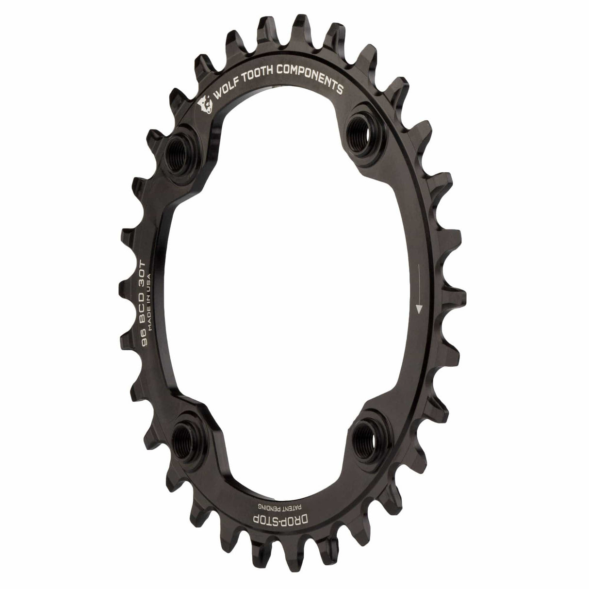 Wolf Tooth 96 mm Symmetrical BCD Chainrings for Shimano Compact Triple Drop - Stop A