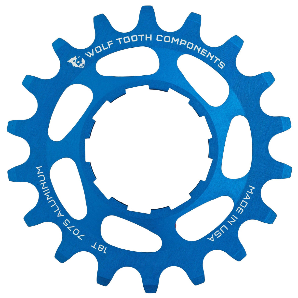 Wolf Tooth Aluminum Single Speed Cog Blue