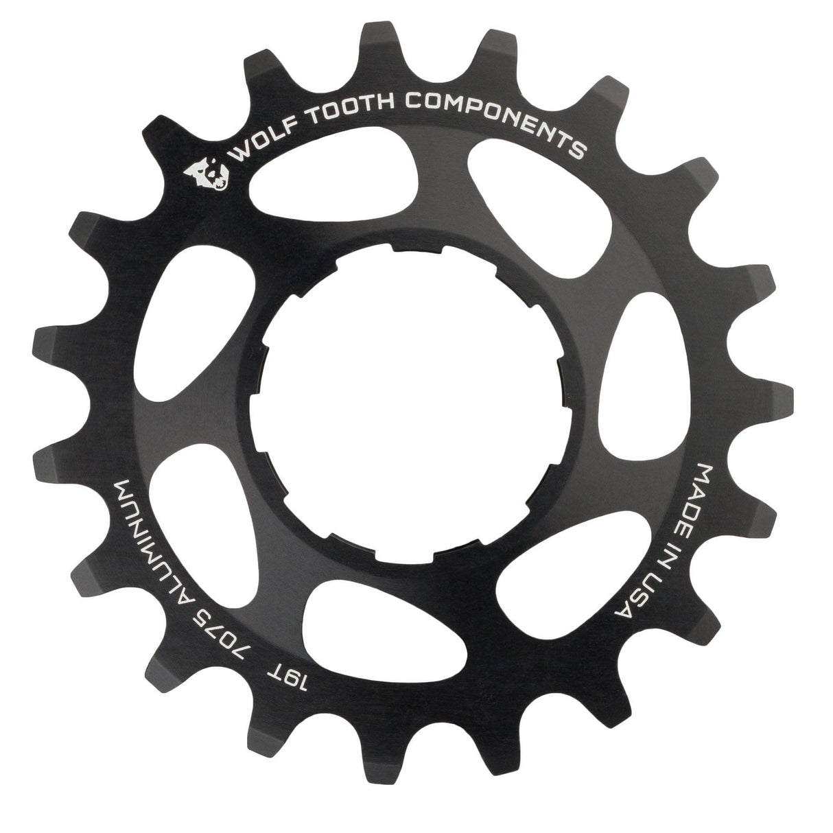 Wolf Tooth Aluminum Single Speed Cog Black