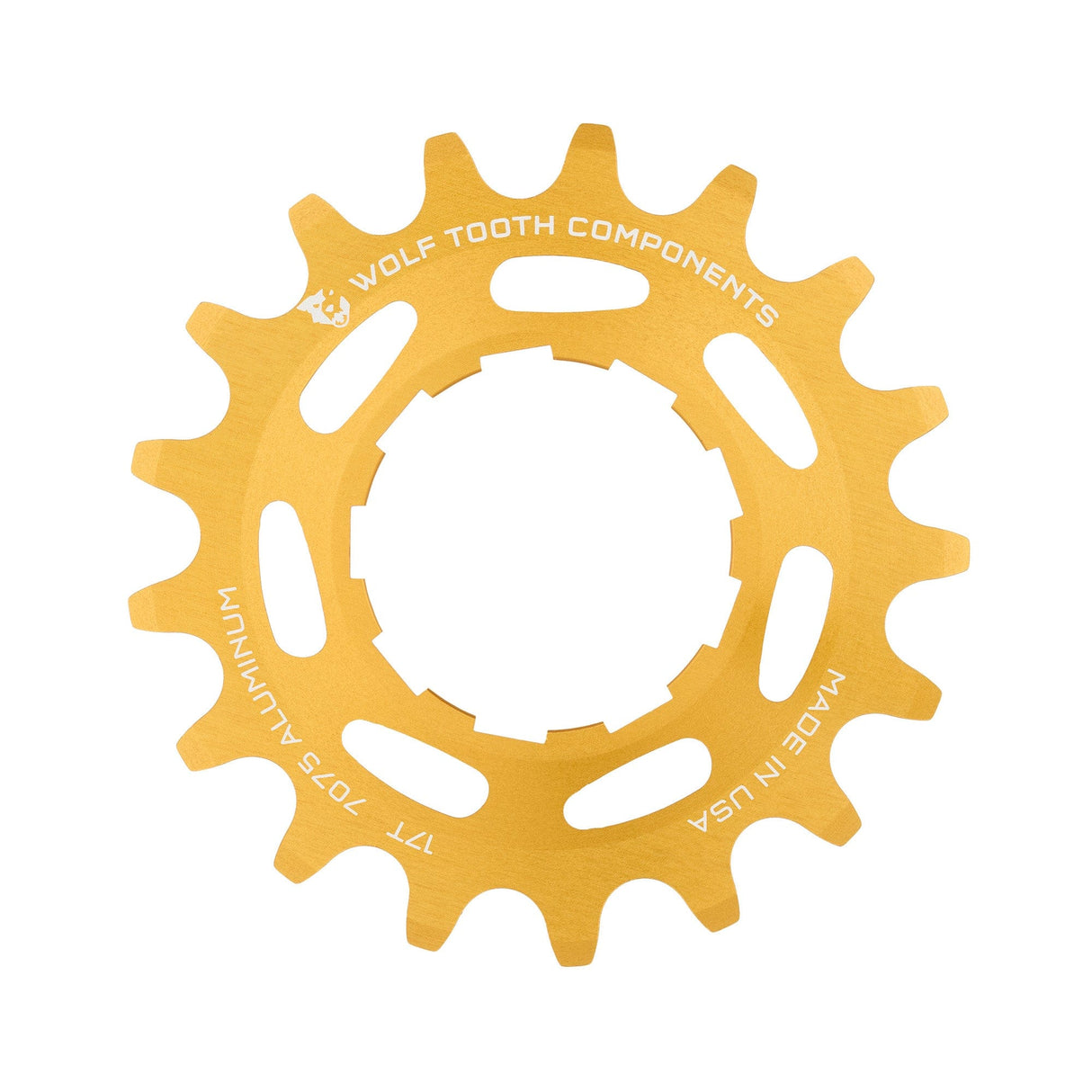 Wolf Tooth Aluminum Single Speed Cog Gold