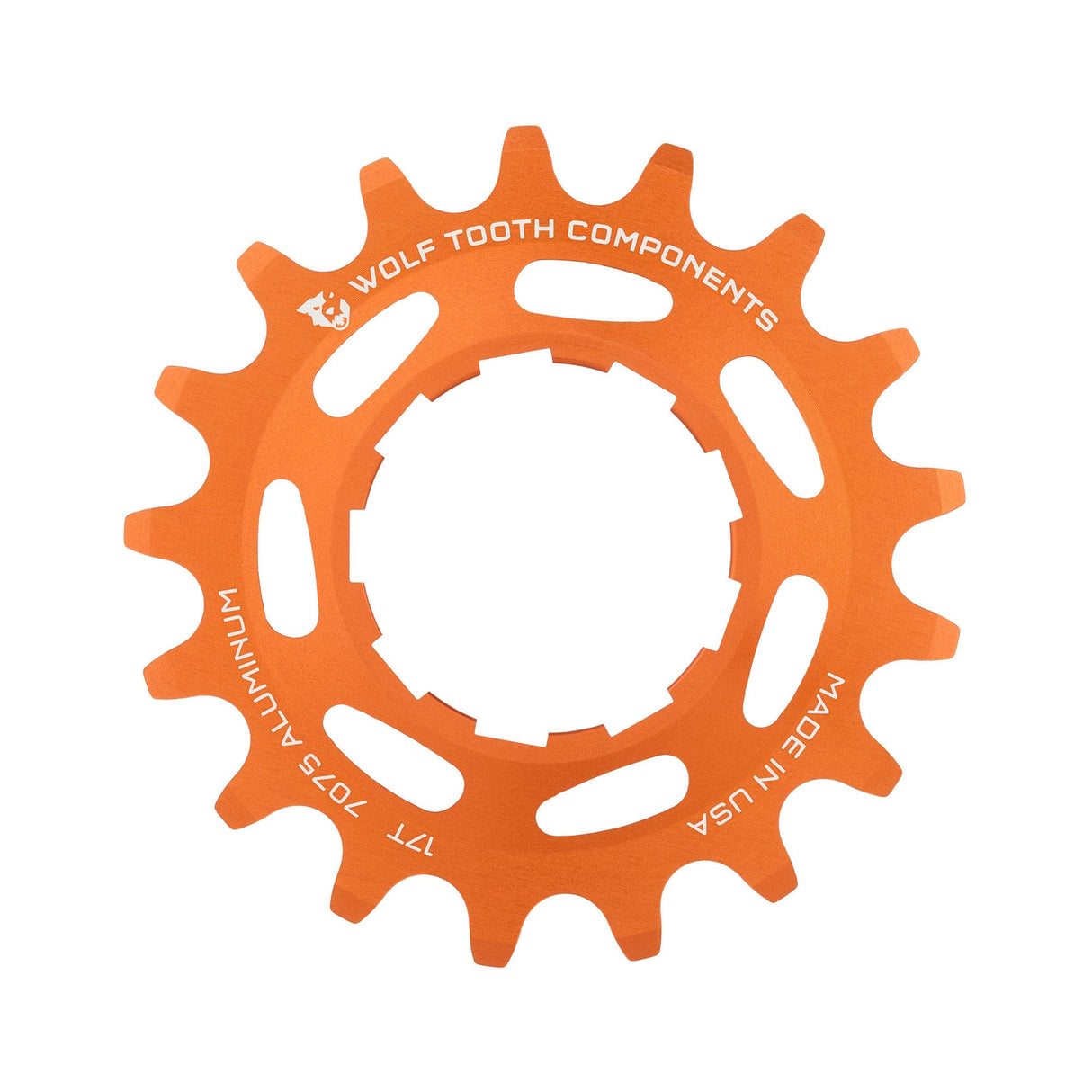 Wolf Tooth Aluminum Single Speed Cog Orange