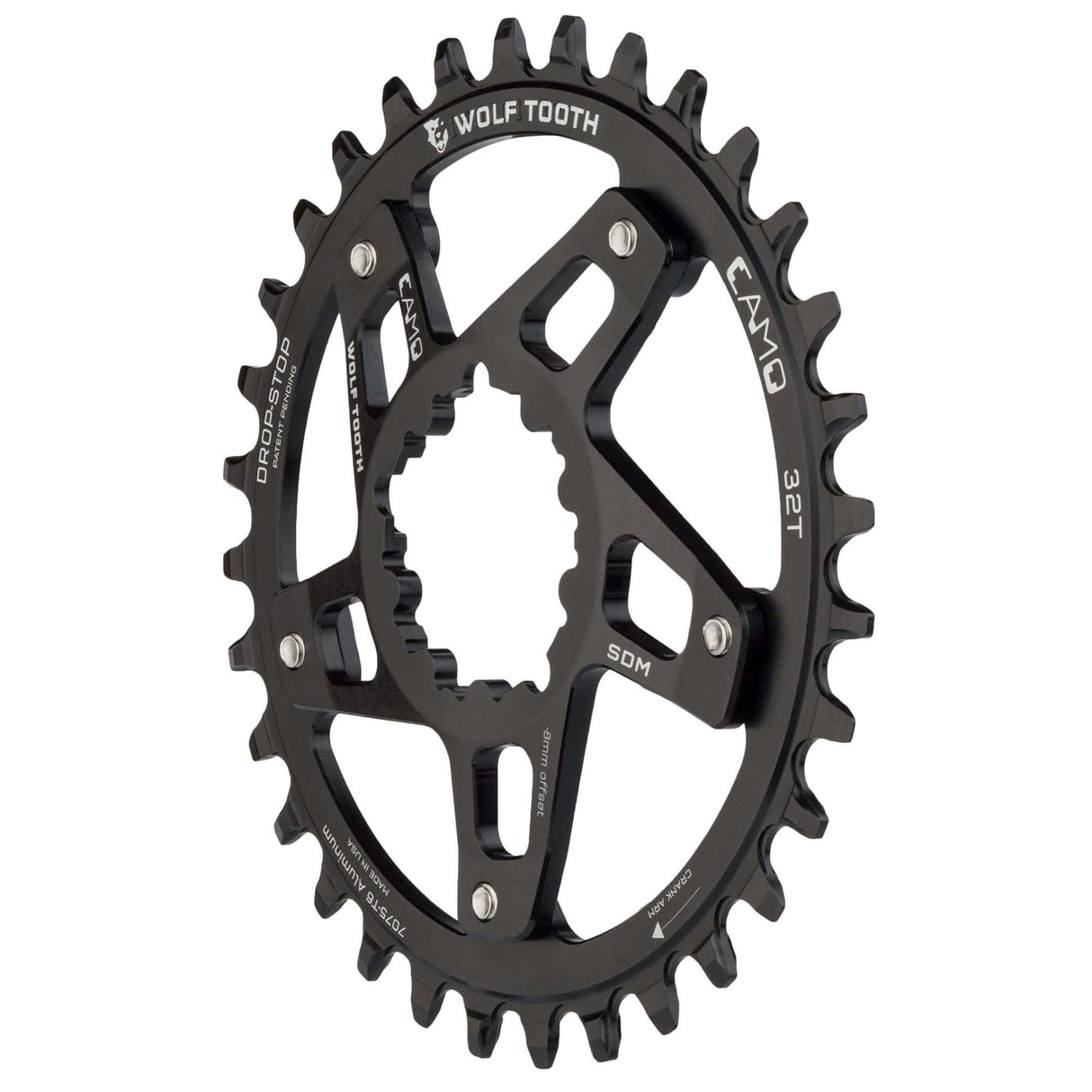 Wolf Tooth CAMO Aluminum Round Chainring Drop - Stop B