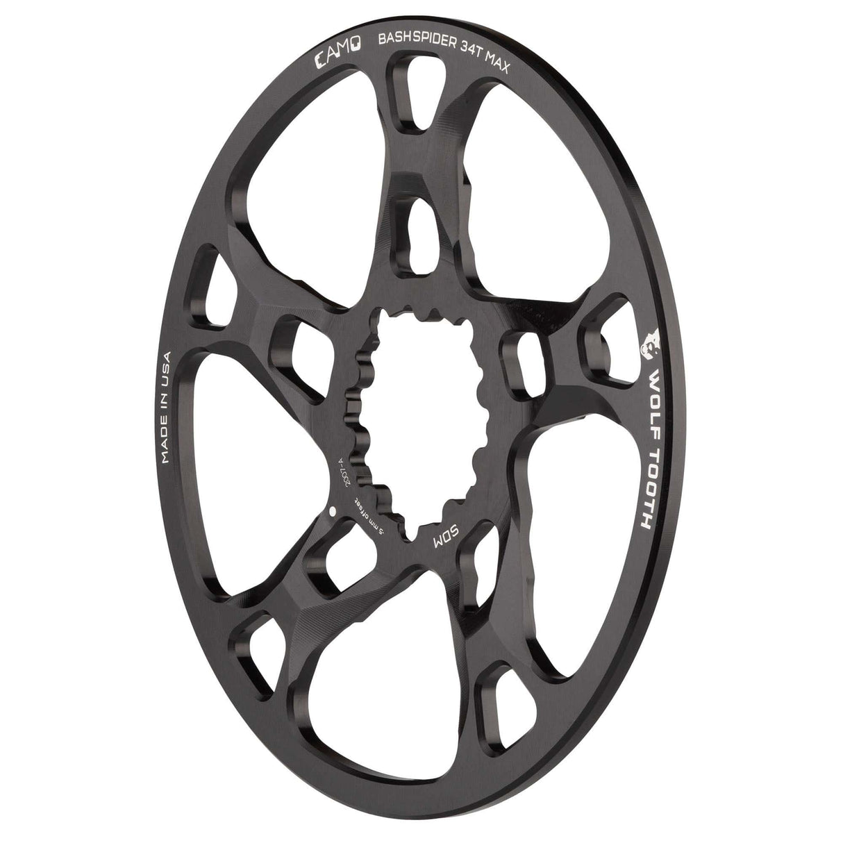 Wolf Tooth CAMO BashSpider for SRAM 3 - Bolt Cranks 3mm Offset