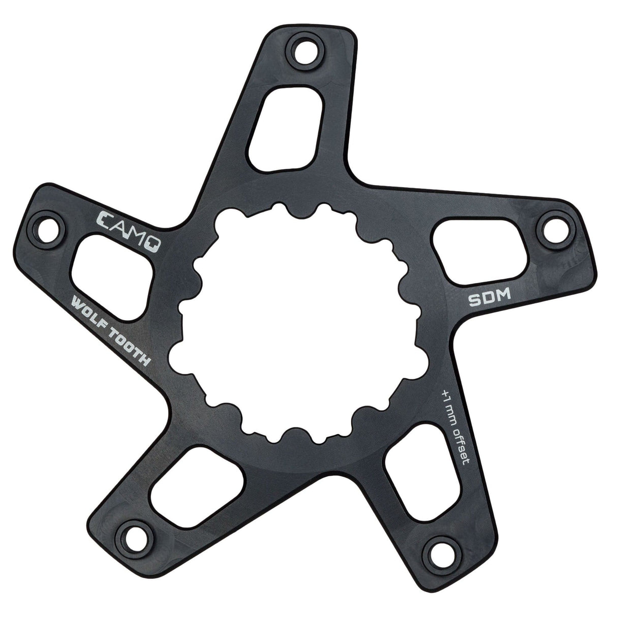 Wolf Tooth CAMO Direct Mount Spider For SRAM 3 - Bolt Cranks M8 Standard (49mm chainline / 6mm offset)