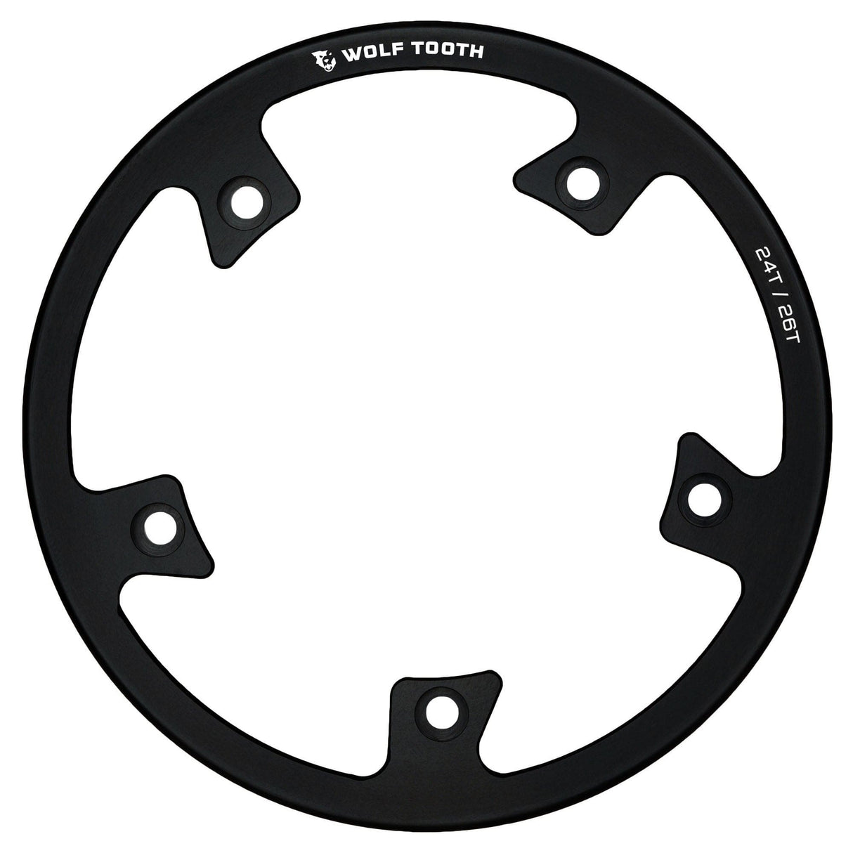 Wolf Tooth Direct Mount Bashring for Stainless Steel Chainrings Black