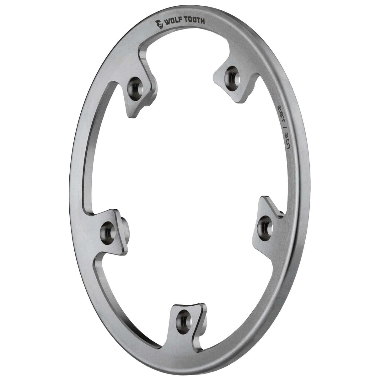 Wolf Tooth Direct Mount Bashring for Stainless Steel Chainrings Silver