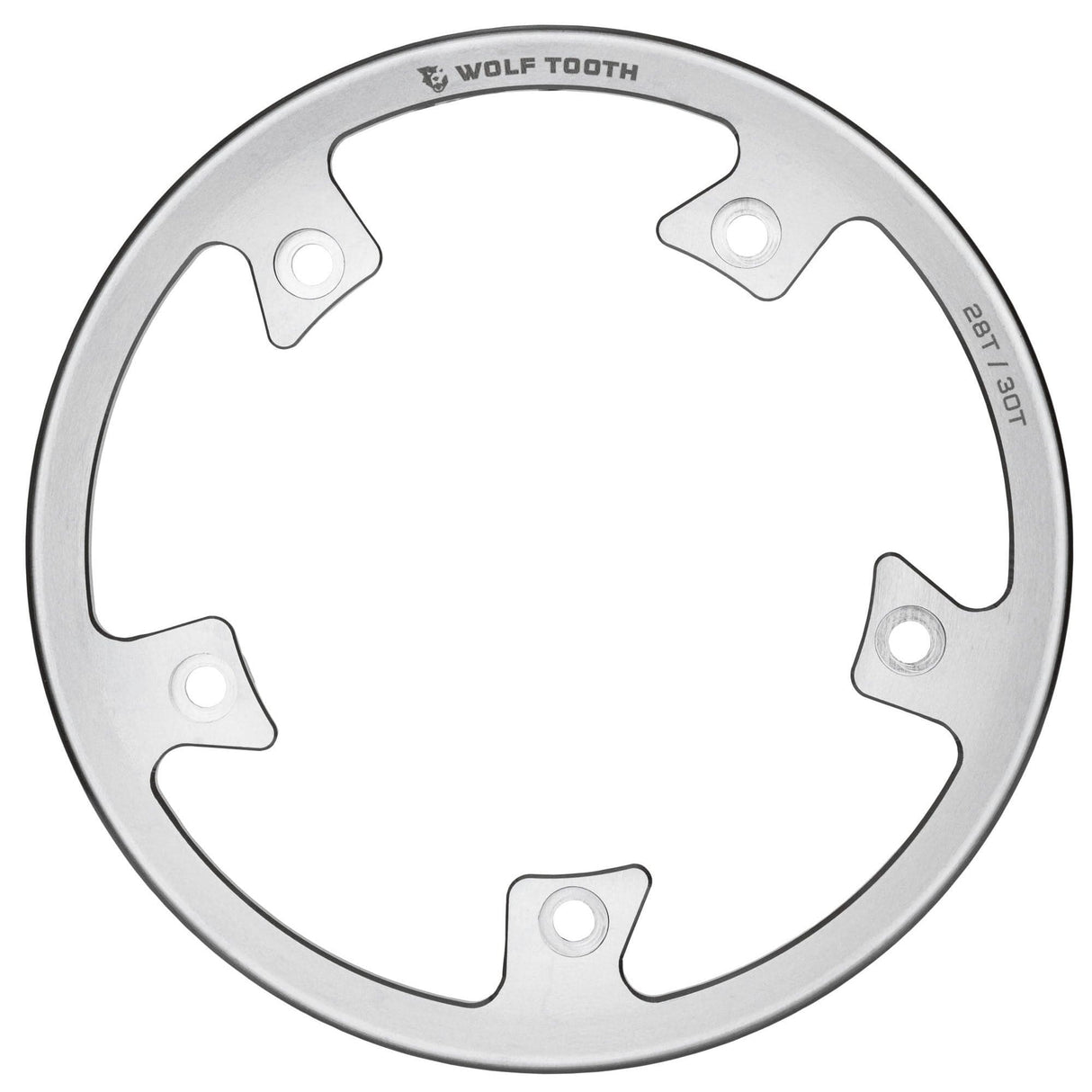 Wolf Tooth Direct Mount Bashring for Stainless Steel Chainrings Silver