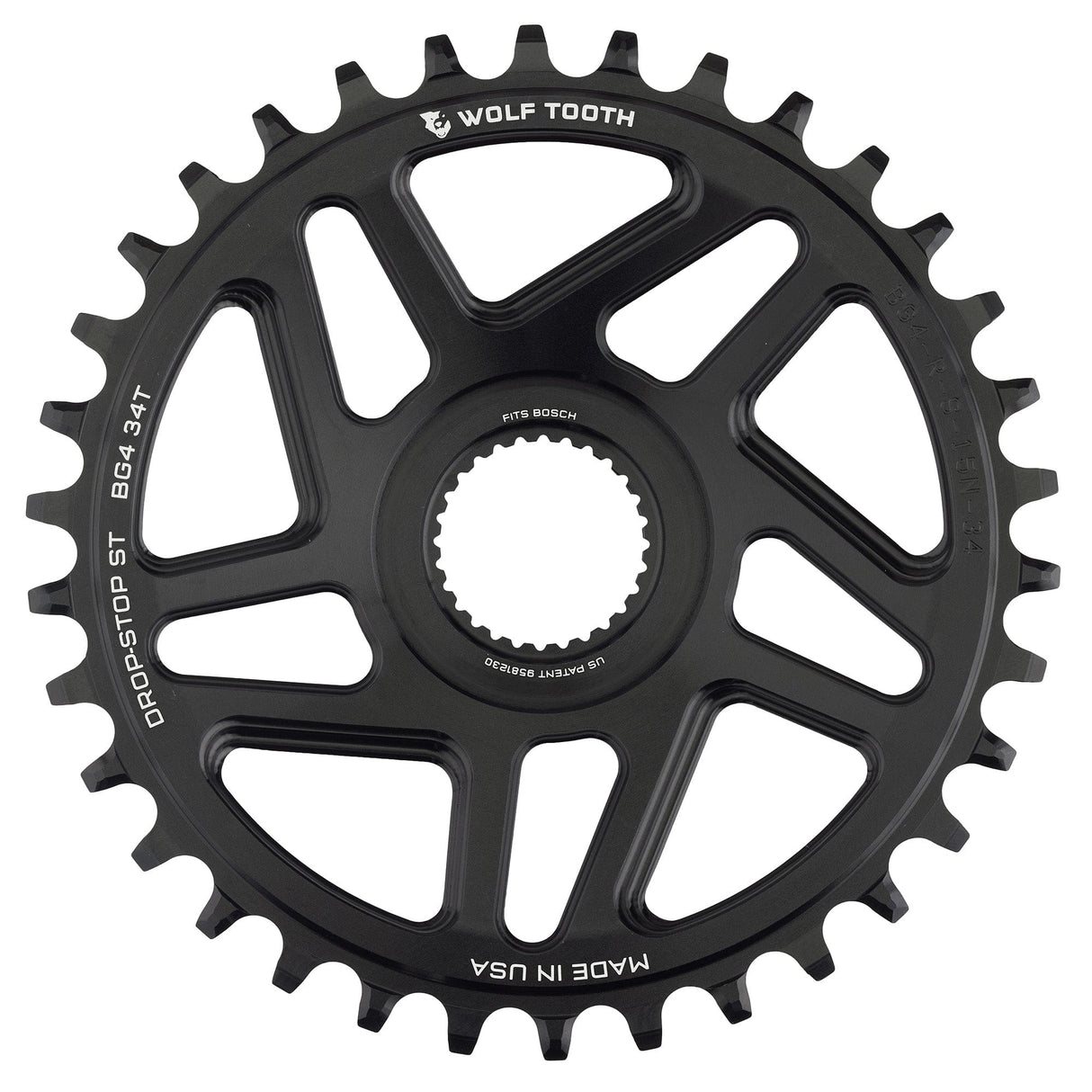 Wolf Tooth Direct Mount Chainrings for Bosch E - Bike Motor Drop - Stop ST