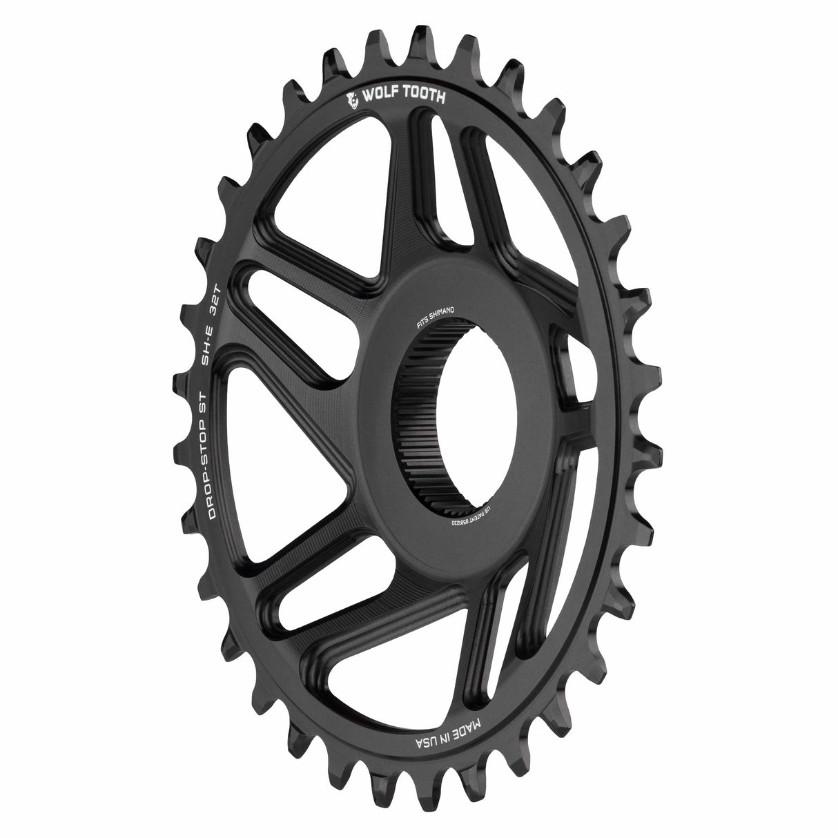 Wolf Tooth Direct Mount Chainrings for Shimano E - Bike Motor Drop - Stop ST
