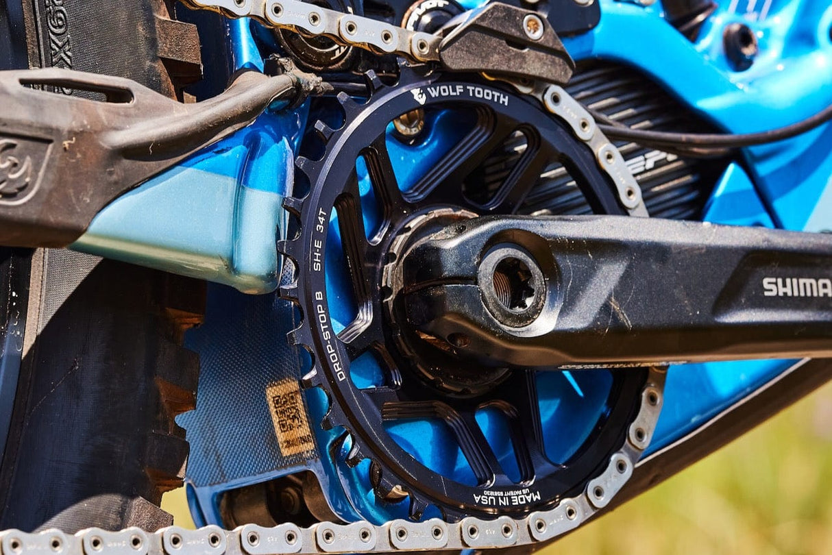 Wolf Tooth Direct Mount Chainrings for Shimano E - Bike Motor Drop - Stop ST