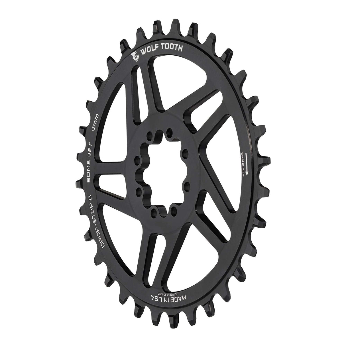 Wolf Tooth Direct Mount Chainrings for SRAM 8 - Bolt Mountain Cranks Drop - Stop B