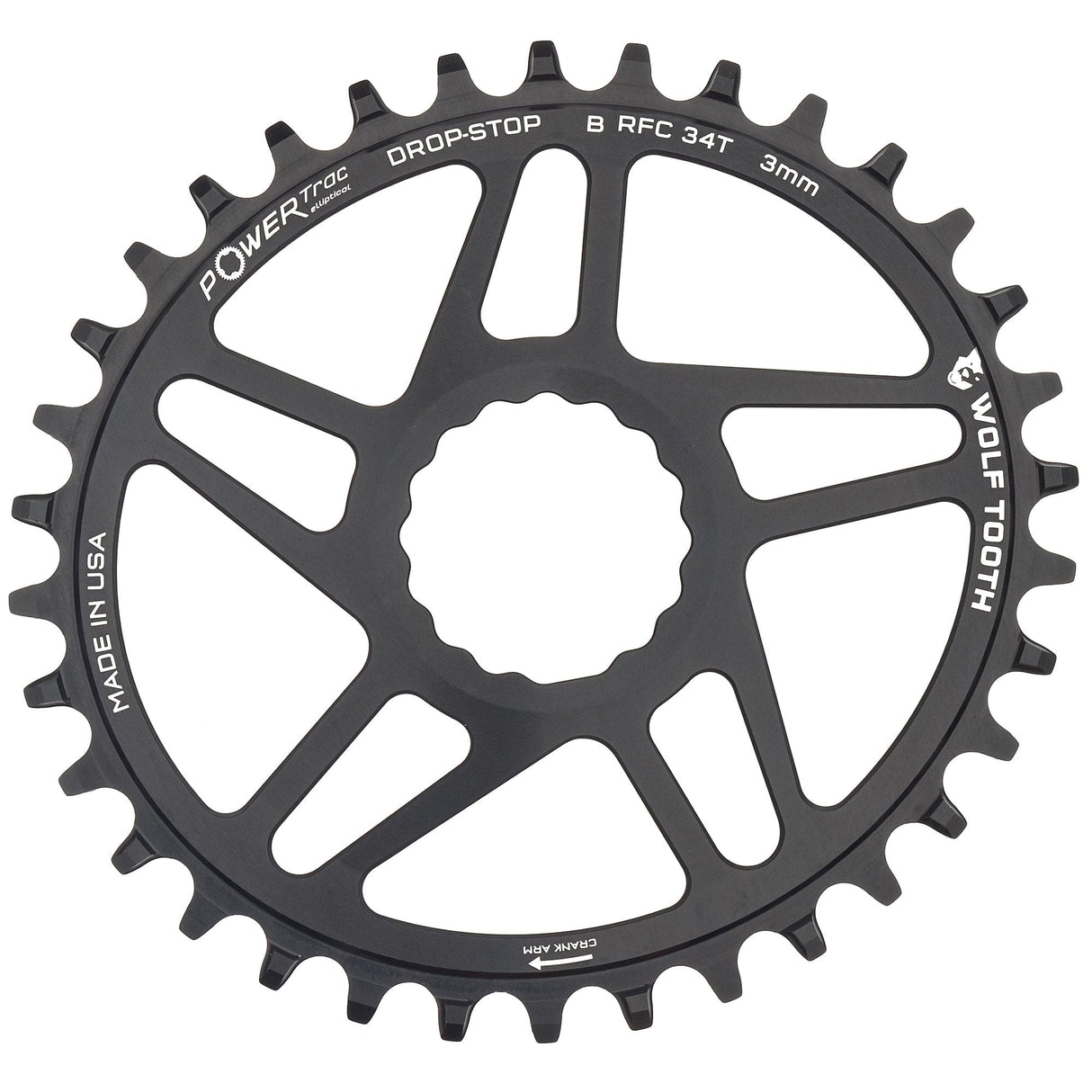 Wolf Tooth Oval Direct Mount Chainrings for Race Face Cinch Drop - Stop B