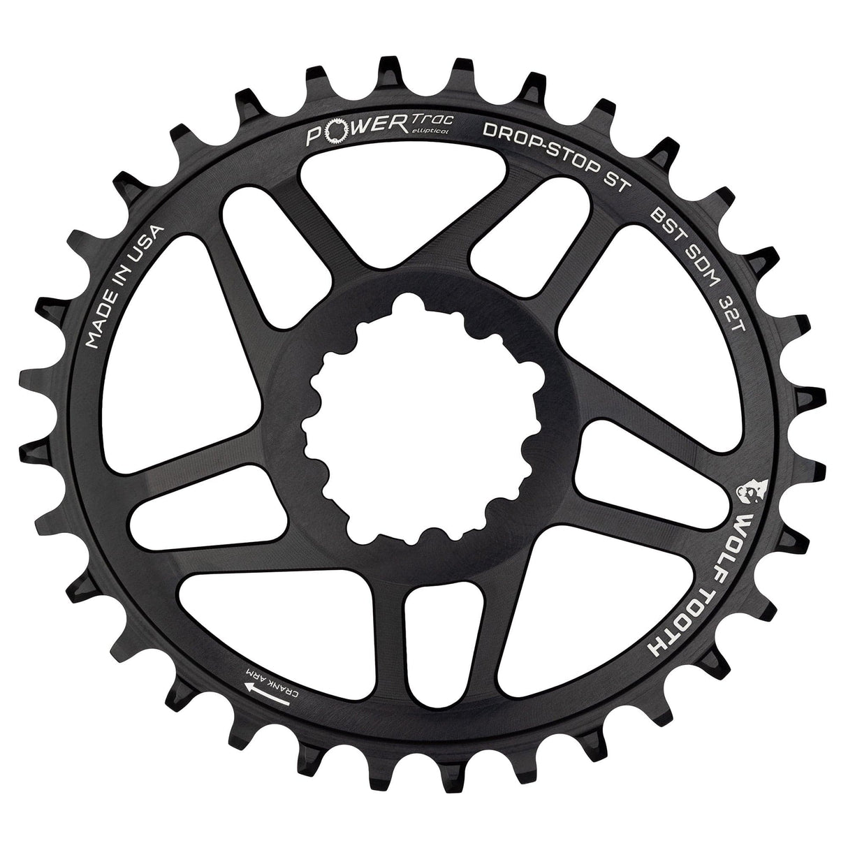 Wolf Tooth Oval Direct Mount Chainrings for SRAM 3 - Bolt Mountain Cranks Drop - Stop B