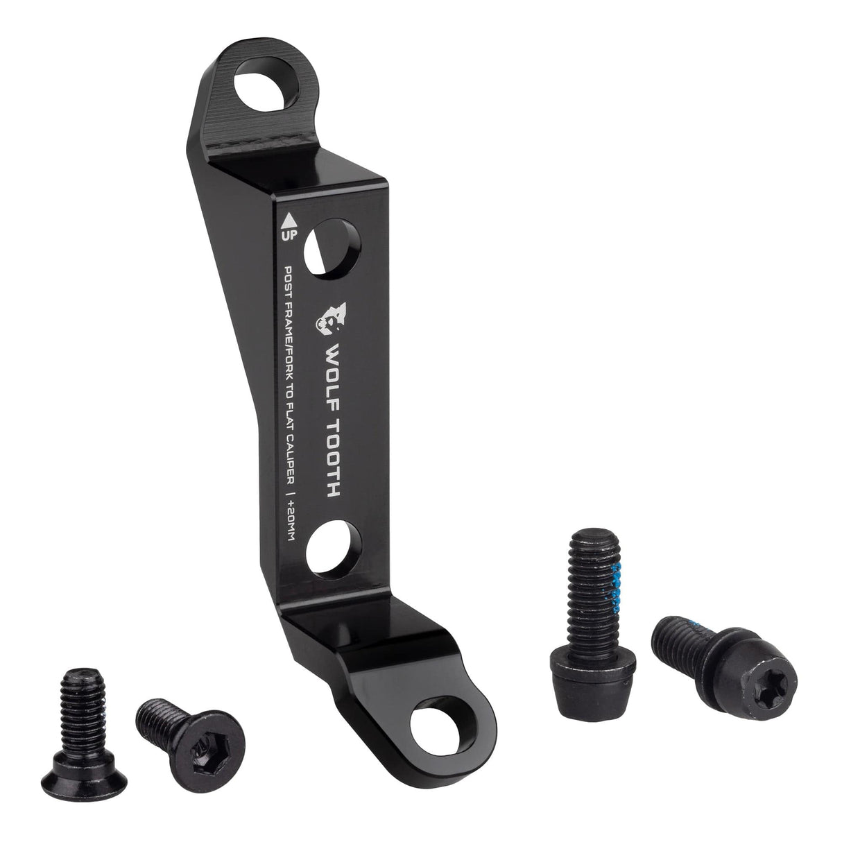 Wolf Tooth Post to Flat Mount Brake Adapter +20mm Post to Flat Mount Brake Adapter