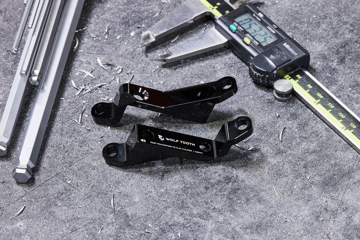 Wolf Tooth Post to Flat Mount Brake Adapter +20mm Post to Flat Mount Brake Adapter