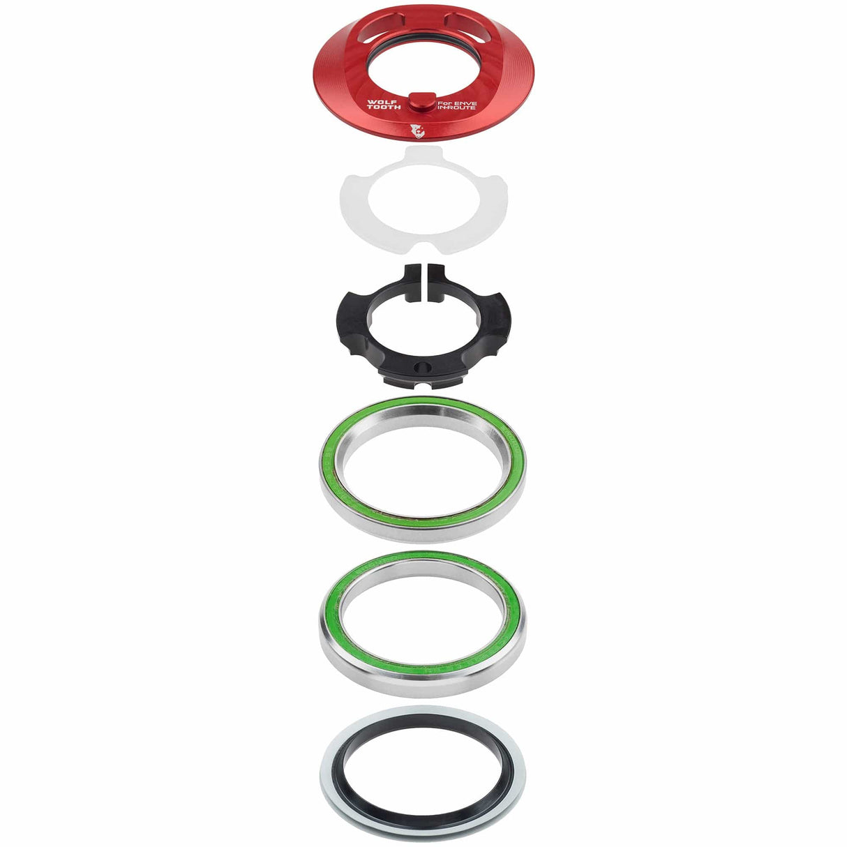 Wolf Tooth Premium IS52 Internal Aero Headset for ENVE IN - Route System IS52 Upper & Lower Set