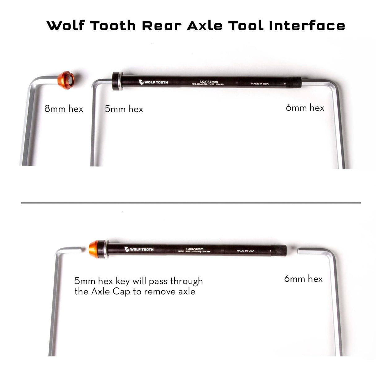 Wolf Tooth Rear Axle Black