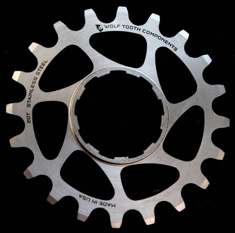 Wolf Tooth Stainless Steel Single Speed Cog Silver