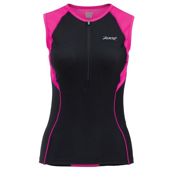 Zoot Active Tri Mesh Tank Black / Pink Glow