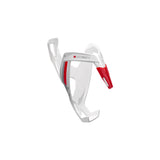 Elite Custom Race Plus Water Bottle Cage Gloss White / Red