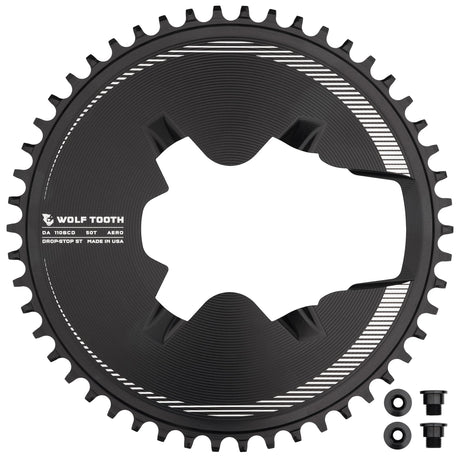 Wolf Tooth Aero Direct Mount Chainrings for Shimano Dura-Ace R9200 Cranks