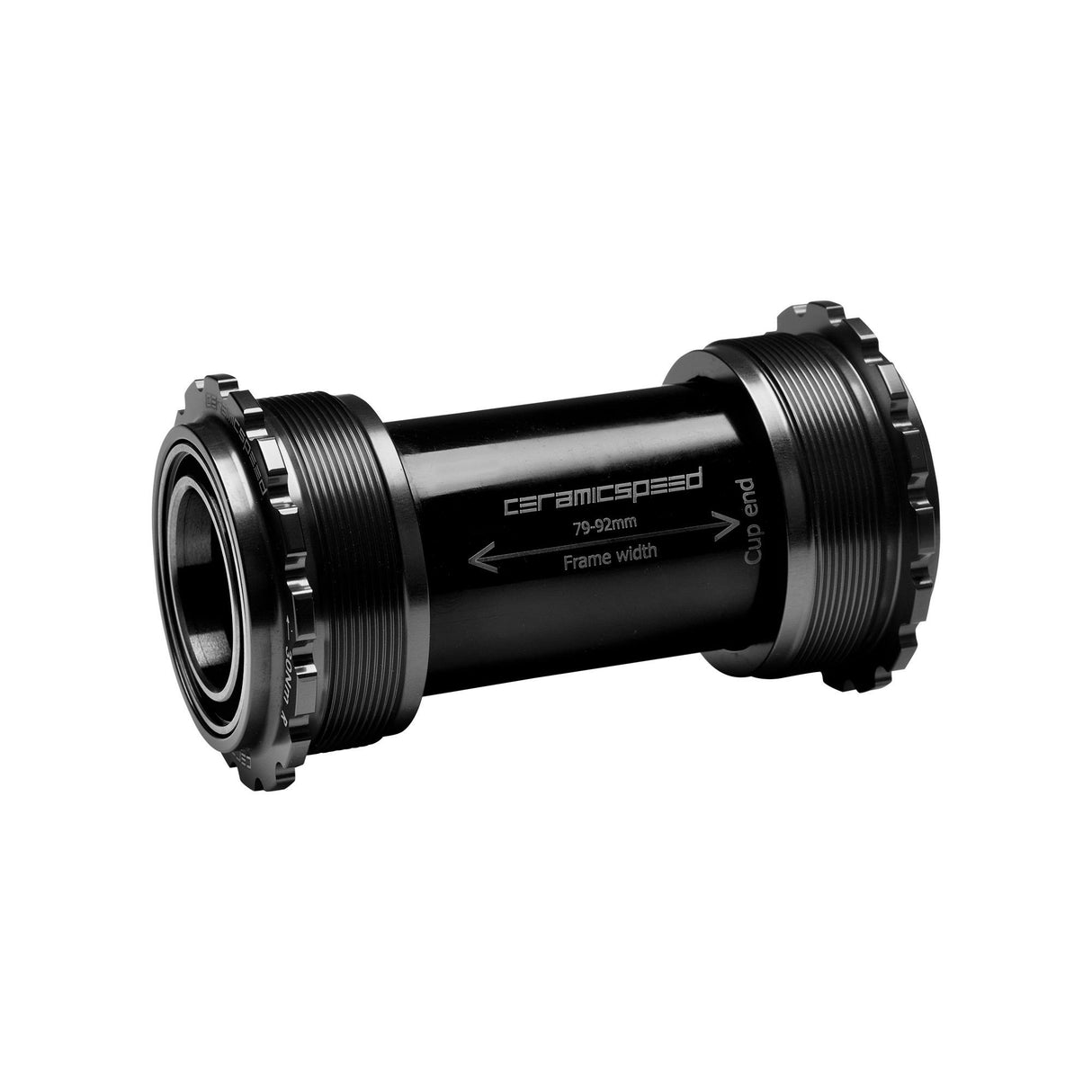 Eje de pedalier con revestimiento cerámico para competición CeramicSpeed: T45 a 25 mm (Campy UltraTorque)