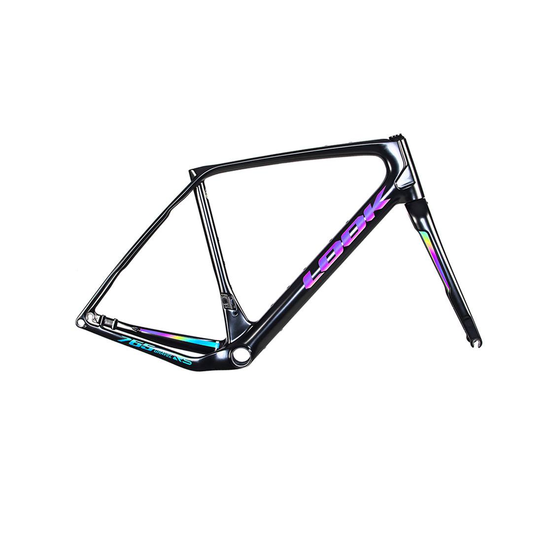 765 Gravel RS Black Red Glossy Frameset - LOOK Cycle