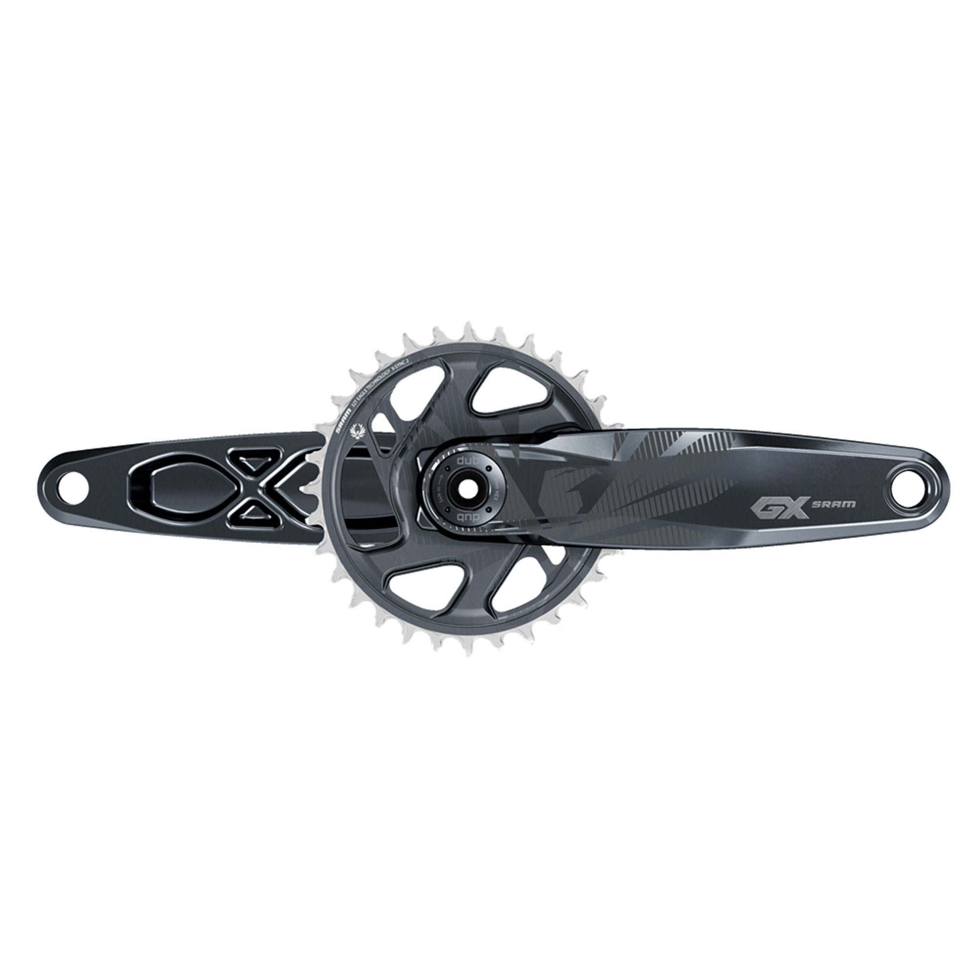 SRAM EAGLE X01 DUBクランクセット 175mm SRAM X01 Eagle DUB Crankset - 175mm, 32T, 11/12-Speed, Red